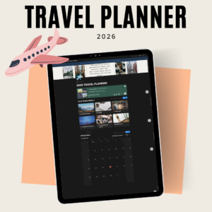 2026 Customizable Travel Planner